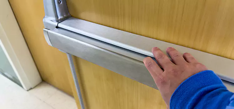 Installing a Push Bar on a Door Deerfield